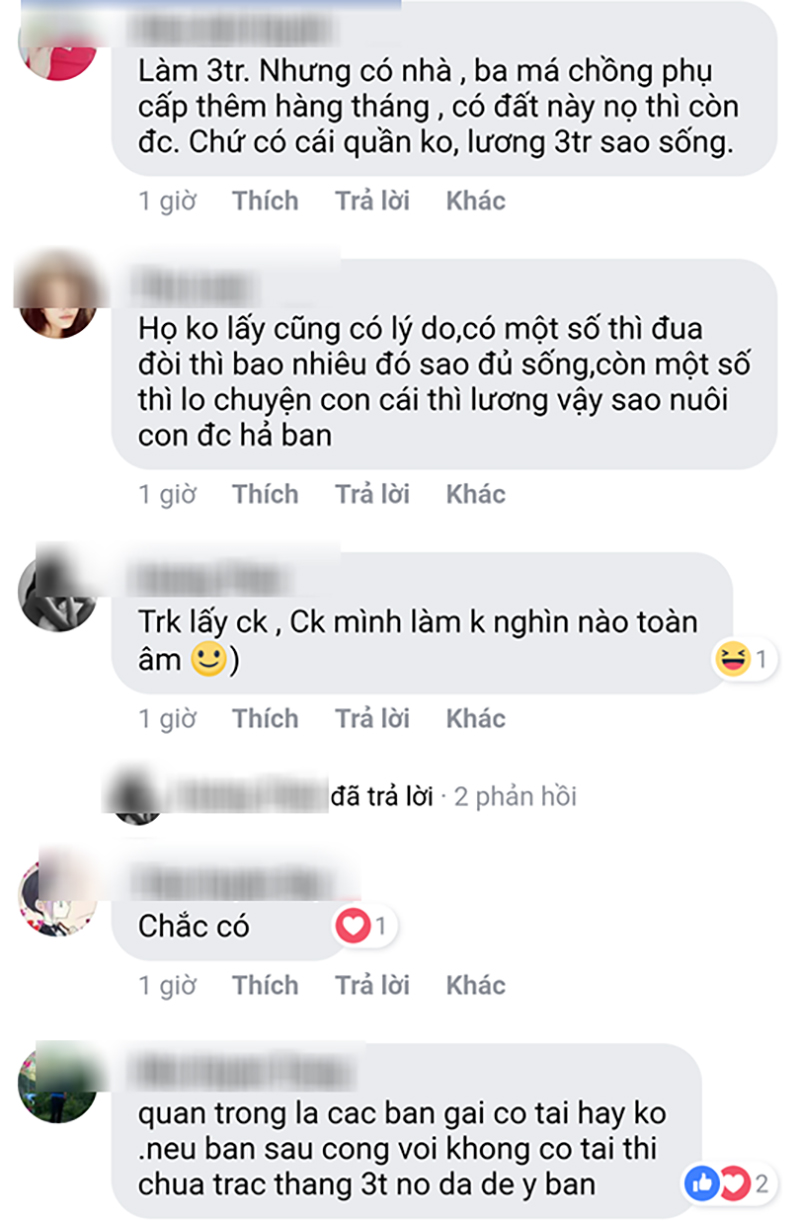 Có nên lấy chồng lương tháng 3 triệu không? - một câu hỏi nhỏ châm ngòi tranh cãi lớn trong hội chị em Có nên lấy chồng lương tháng 3 triệu không? - một câu hỏi nhỏ châm ngòi tranh cãi lớn trong hội chị em